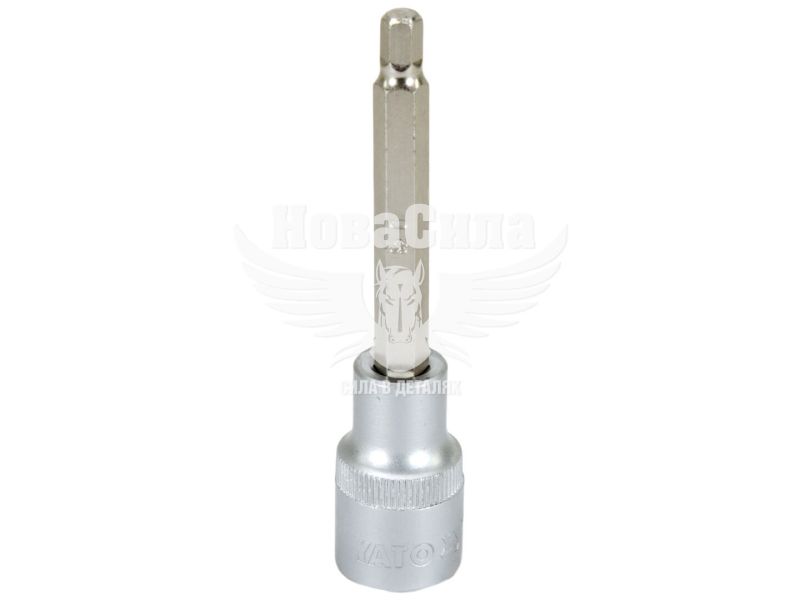 Головка торцева з бітою HEX 1/2 М6 (Yato) (100мм.) (YT-04392)