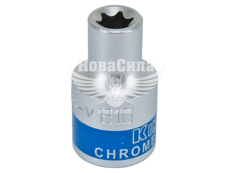 Головка торцева низька E-профіль 1/2 E-10мм. (King ROY) (30162-E10)