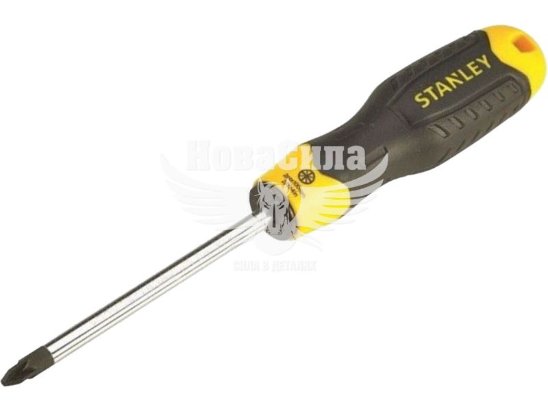 Викрутка хрестова Stanley Cushion Grip Pozidriv PZ2x100мм (0-64-974)