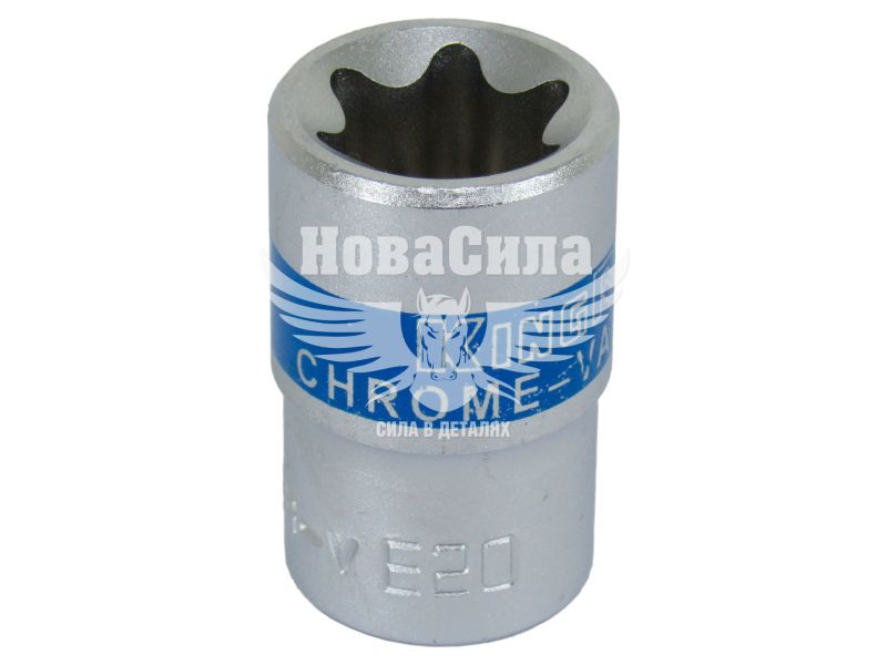Головка торцева низька E-профіль 1/2 E-20мм. (King ROY) (30162-E20)