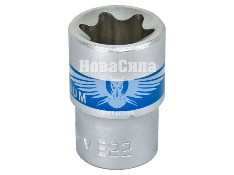 Головка торцева низька E-профіль 1/2 E-22мм. (King ROY) (30162-E22)