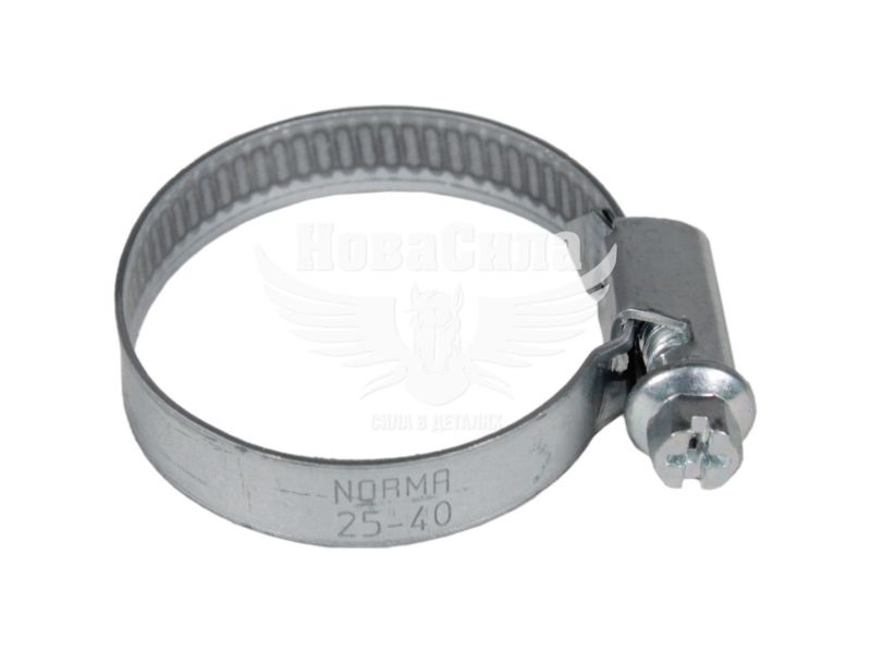 Хомут патрубка 25х40 цинк (Norma) (уп. 500шт.) (0126 6565 032)