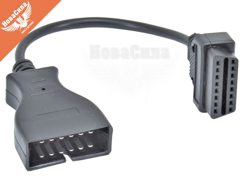Адаптер (перехідник) підключення сканерів з OBD2 16pin мама на GM 12pin папа (КНР)