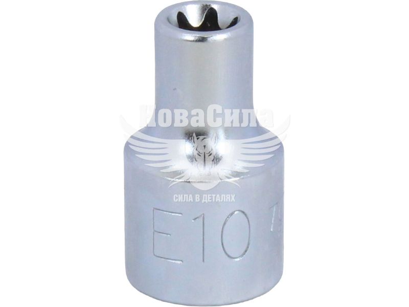 Головка торцева низька E-профіль 1/2 E-10мм. (Toptul) (BAED1610)