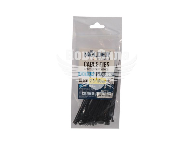 Хомут пластиковый черный 2,5х100 (Molder Tools) (уп. 100шт.) (MA27210)