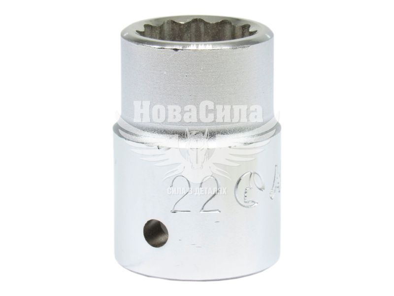 Головка торцева низька дванадцятигранна 3/4 22мм. (Hans) (6402M22)