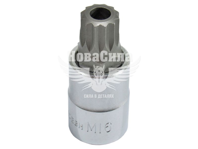 Головка торцева з бітою SPLINE 1/2 М16 (Hans) (60мм.) (4028H16 L60mm)
