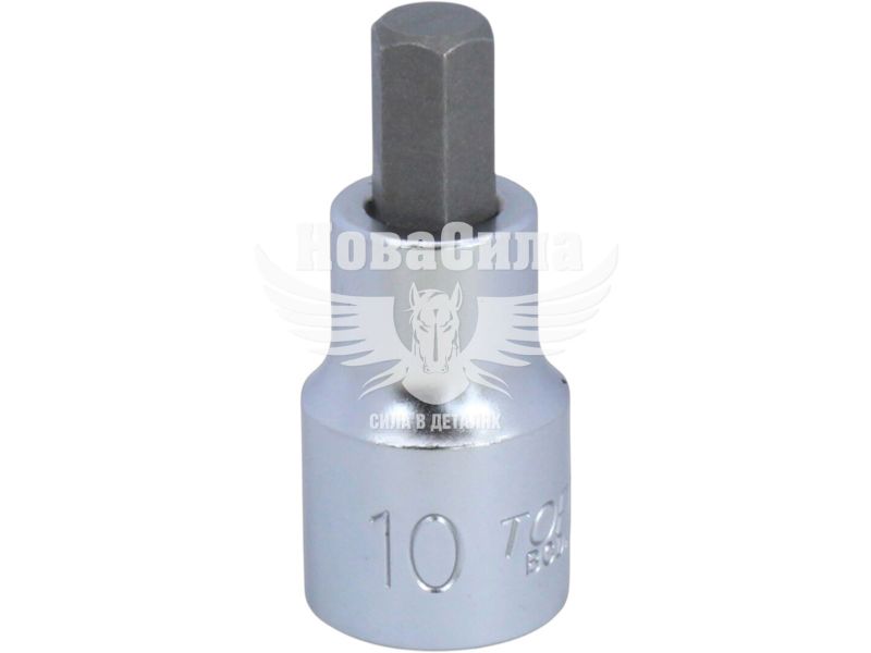 Головка торцева з бітою HEX 1/2 М10 (Toptul) (55мм.) (BCDA1610)