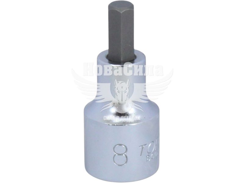 Головка торцева з бітою HEX 1/2 М8 (Toptul) (55мм.) (BCDA1608)