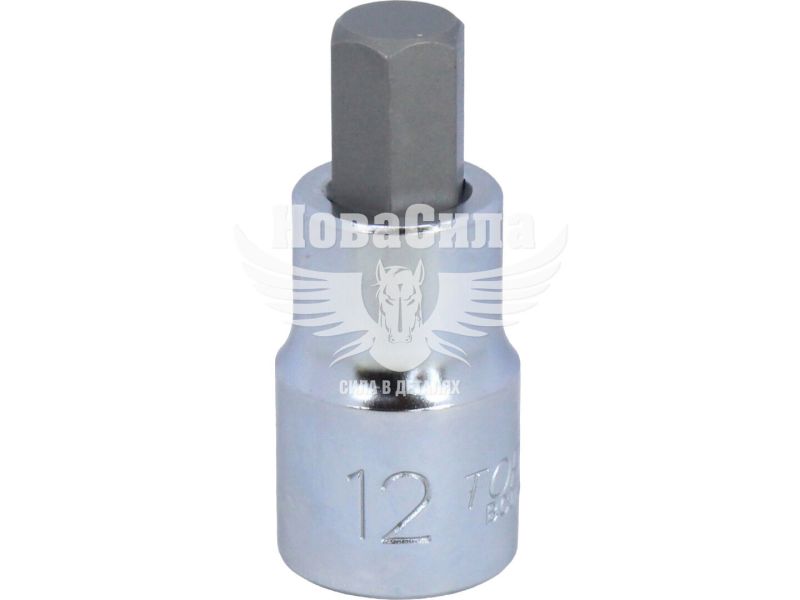 Головка торцева з бітою HEX 1/2 М12 (Toptul) (55мм.) (BCDA1612)