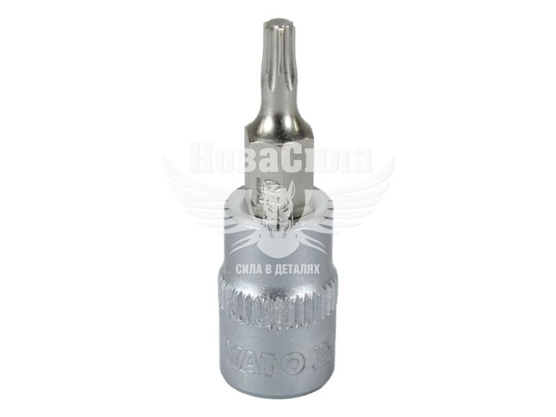 Головка торцева з бітою TORX 1/4 T15 (Yato) (37мм.) (YT-04303)