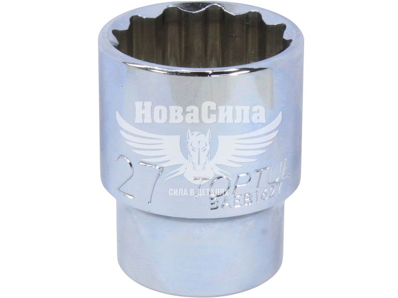 Головка торцева низька дванадцятигранна 1/2 27мм. (Toptul) (BAEB1627)