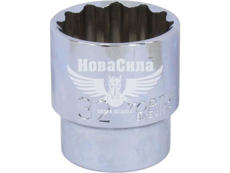 Головка торцева низька дванадцятигранна 1/2 32мм. (Toptul) (BAEB1632)