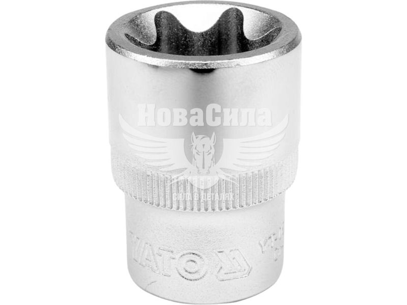 Головка торцева низька E-профіль 1/2 E-14мм. (Yato) (YT-05223)