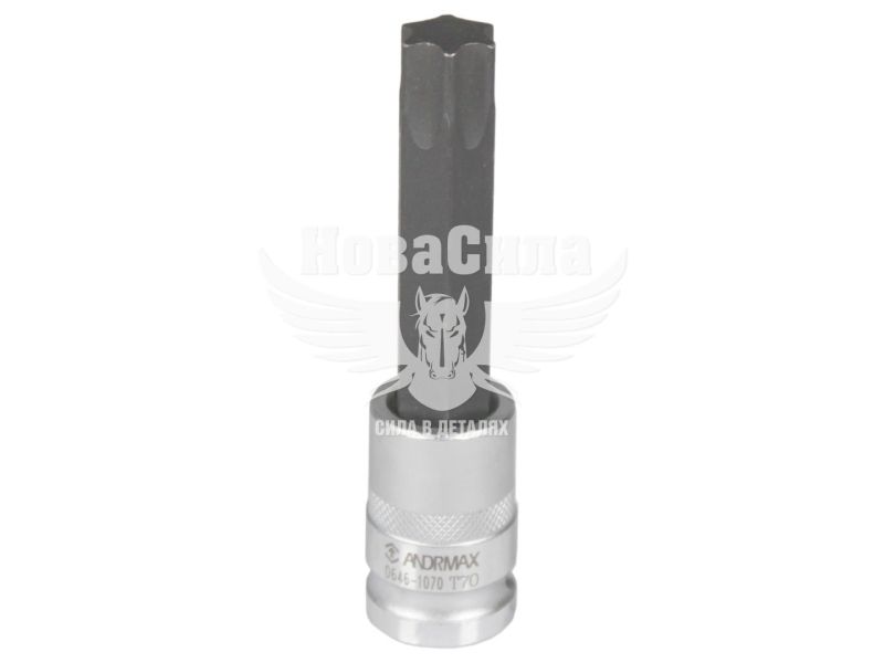 Головка торцева з бітою TORX 1/2 T70 (Andrmax) (100мм.) (0646-1070)