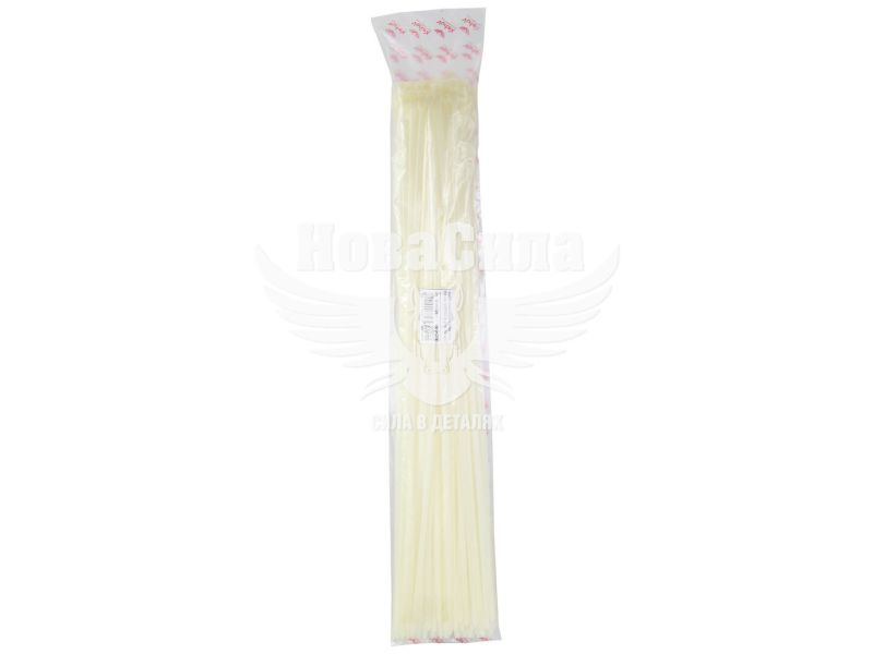 Хомут пластиковий білий 5,0х500 (Vortex) (уп. 100шт.) (W-5500-VX)