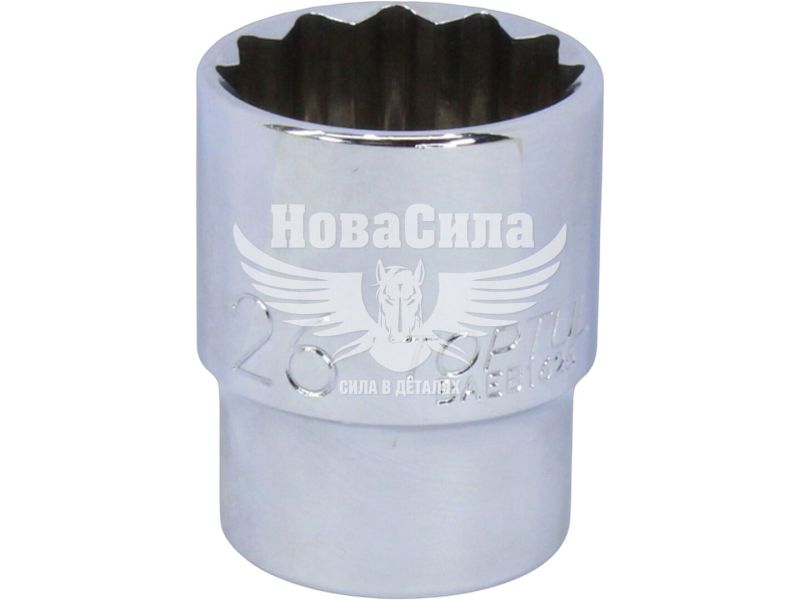 Головка торцева низька дванадцятигранна 1/2 26мм. (Toptul) (BAEB1626)