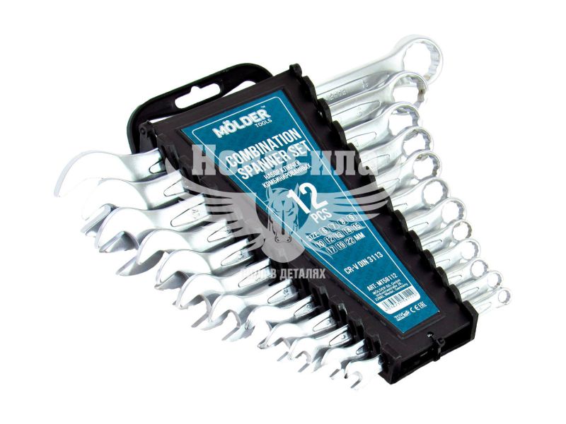 Набір ключів ріжково-накидних (Molder Tools) 12шт. (6-22мм.) (MT58112)
