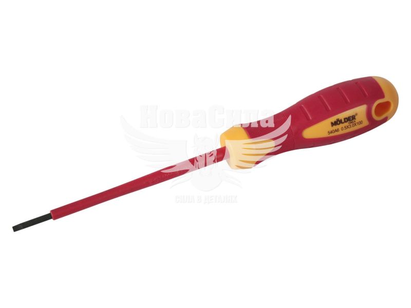 Викрутка (Molder Tools) - (SL3х100мм.) діелектрична VDE 1000 В (MT35002)