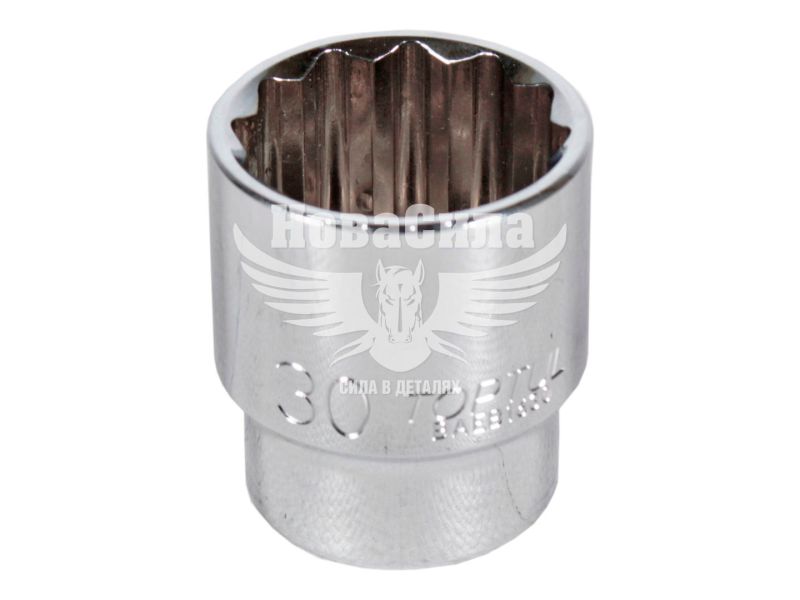 Головка торцева низька дванадцятигранна 1/2 30мм. (Toptul) (BAEB1630)