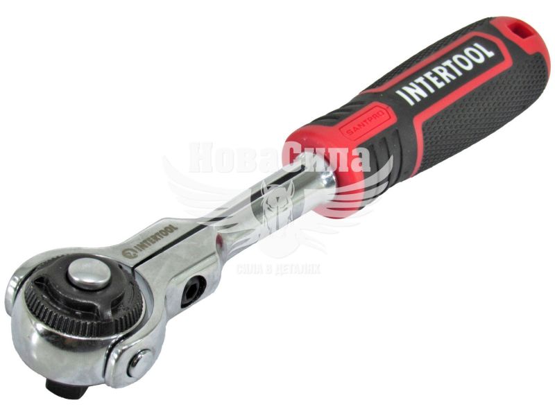 Ключ тріщотка 3/8 (Intertool) з обертовою головкою (72зуба) (ET-8008)