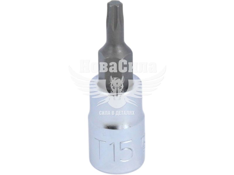 Головка торцева з бітою TORX 1/4 T15 (Toptul) (37мм.) (BCFA0815)