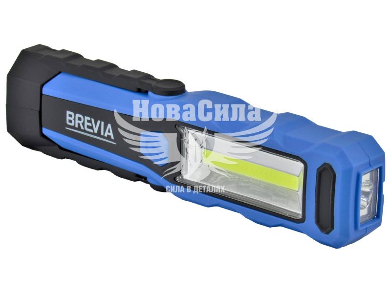 Лампа переносна інспекційна (Brevia) LED 3W COB+1W 300lm, 2000mAh, microUSB (11320)