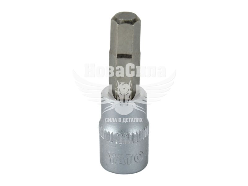 Головка торцева з бітою HEX 1/4 М6 (Yato) (37мм.) (YT-04373)