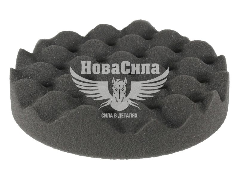 Губка профільована (APP) чорна d_0150 (h_2.5см. на липучку) (080306)