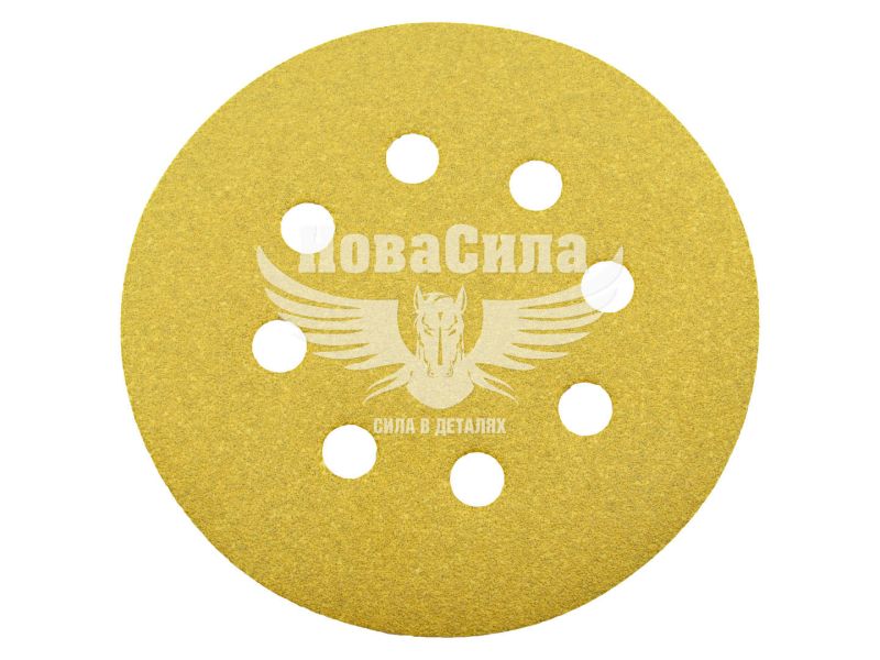 Наждачний папір (SOLL) P_0120 125мм. (круг 8отв. на липучку) (SPD12508-0120)