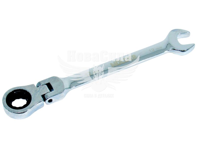Ключ комбінований 12мм. з тріщоткою і карданом (Molder Tools) (MT57012)