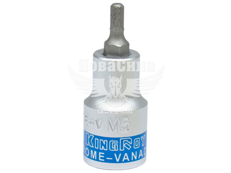 Головка торцева з бітою SPLINE 1/2 М5 (KingRoy) (55мм.) (30821-M5)