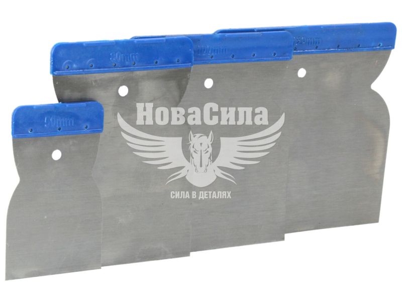 Шпатель із нержавіючої сталі (SOLL) 50, 80, 100, 120мм. (к-т 4 шт.)