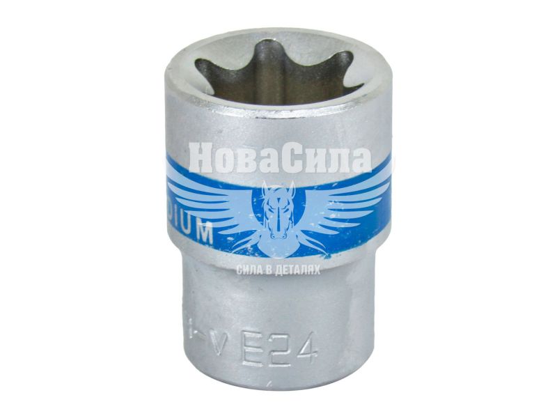 Головка торцева низька E-профіль 1/2 E-24мм. (King ROY) (30162-E24)