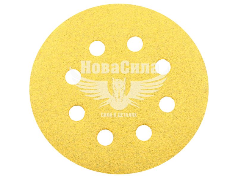 Наждачний папір (SOLL) P_0080 125мм. (круг 8отв. на липучку) (SPD12508-0080)