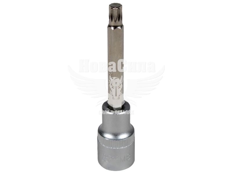 Головка торцева з бітою SPLINE 1/2 М8 (Yato) (100мм.) (YT-04352)