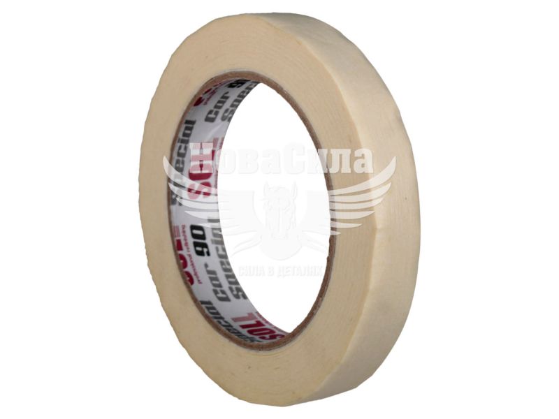 Скотч малярний 18мм. 90* жовтий (SOLL) (SOLL1845)