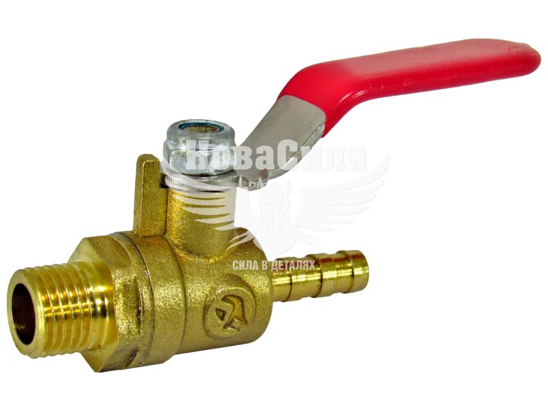 Кран шаровий повітряний з зовн. різьб. 1/4 на шланг 6мм. (Intertool) (PT-1886)