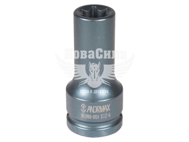 Головка торцева ударна висока E-профіль 3/4 E-24мм. (Andrmax) (0960-0924)
