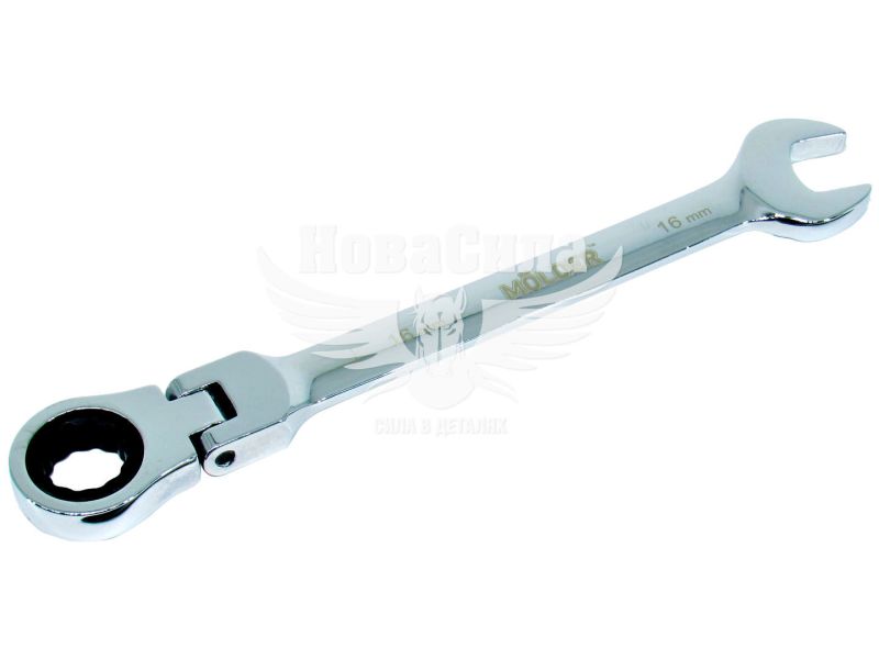 Ключ комбинированный 16мм. с трещоткой и карданом (Molder Tools) (MT57016)