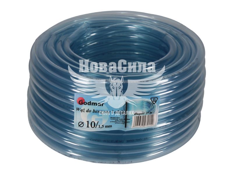 Шланг МБС прозорий 10мм. (Godmar) (1бухта 25м.) (2210)