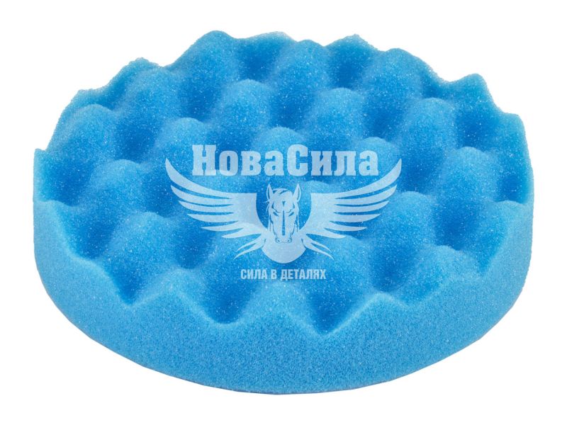 Губка профільована (APP) блакитна d_0150 (h_2.5см. на липучку) (080401)