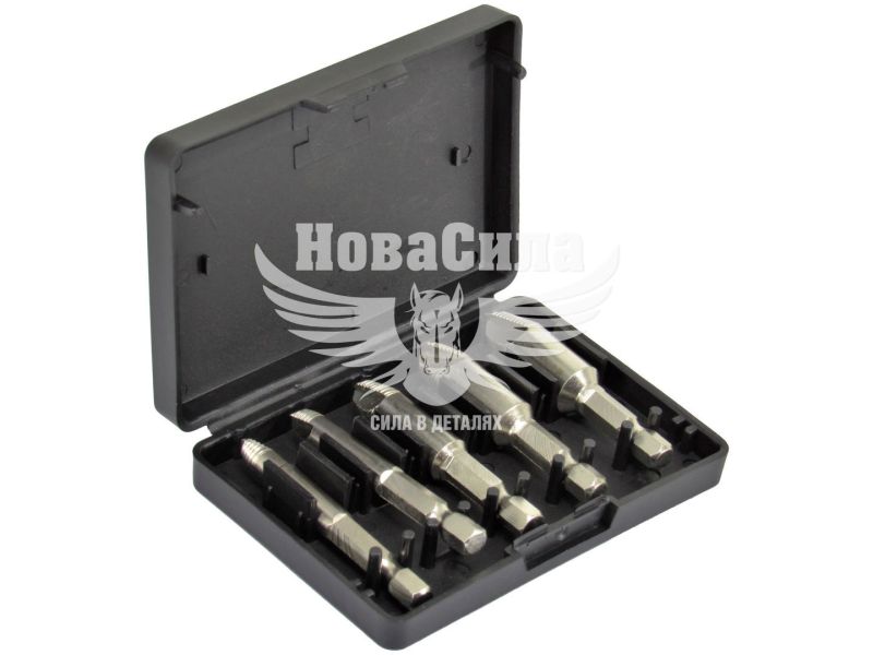 Набір екстракторів для видалення зломаних гвинтів (Yato) HEX-1/4 5 предметів (YT-06035)