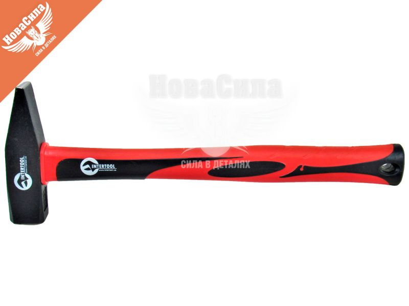 Молоток слюсарний (Intertool) 500г ручка з фібергласа (HT-0205)