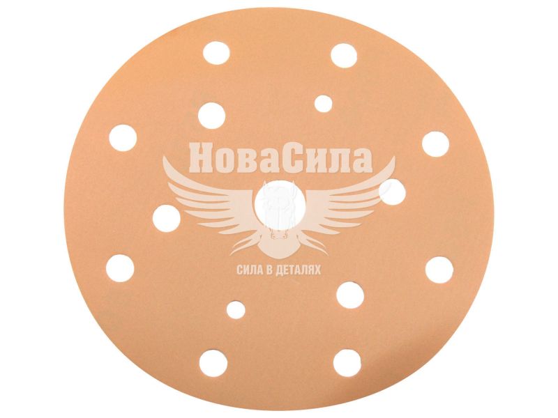 Наждачний папір (SOLL) P_0500 150мм. (круг 15отв. на липучку) (NPD15015-0500)