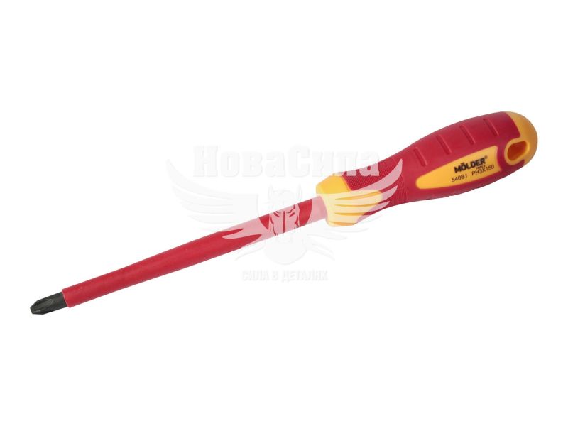 Викрутка (Molder Tools) + (PH3х150мм.) діелектрична VDE 1000 В (MT35108)