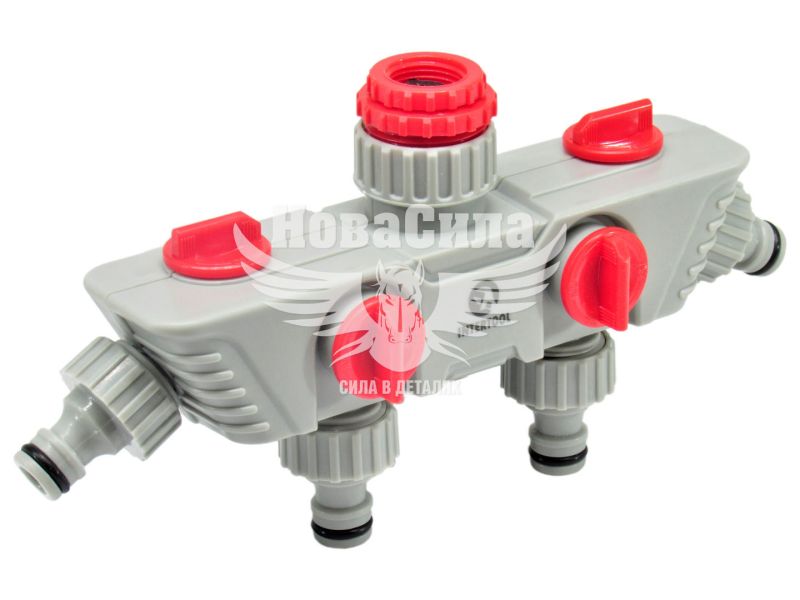 Розподільник для води 4-канальний (Intertool) (GE-2004)