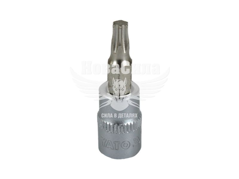 Головка торцева з бітою TORX 1/4 T25 (Yato) (37мм.) (YT-04305)