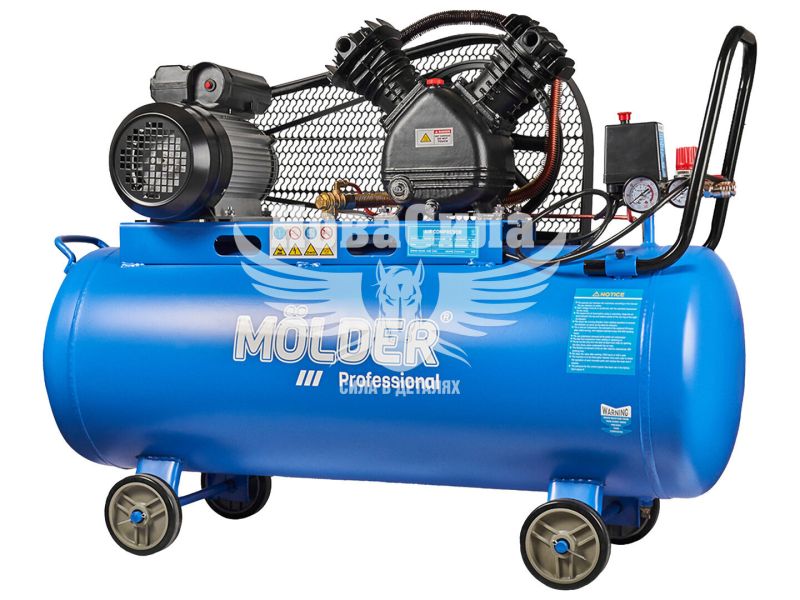 Компресор стаціонарний (Molder) (2-х цил.) 2,2кВт.- 8атм.- 336л/хв. 100л. (MA31000)