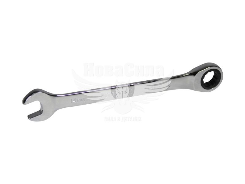 Ключ ріжково-накидний 14мм. з тріщоткою (Intertool) (XT-1354)